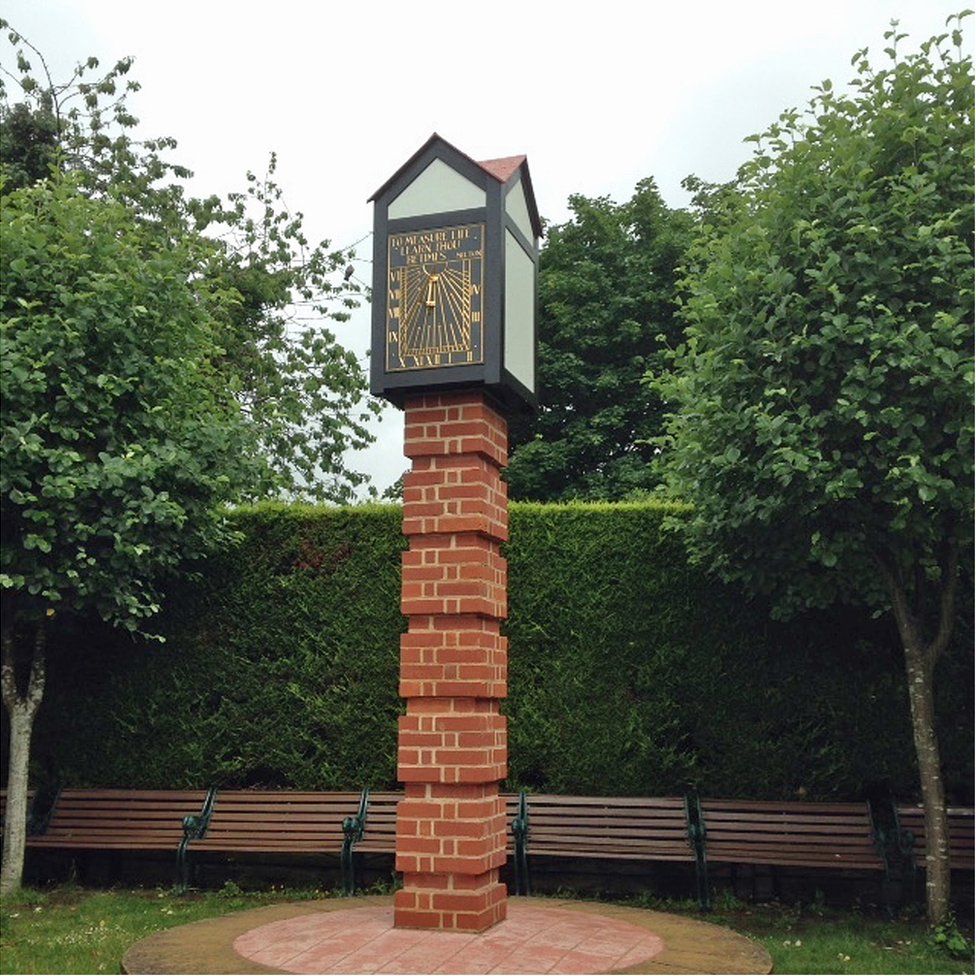 Enid Blyton's rescued sundial restored at Bekonscot BBC News