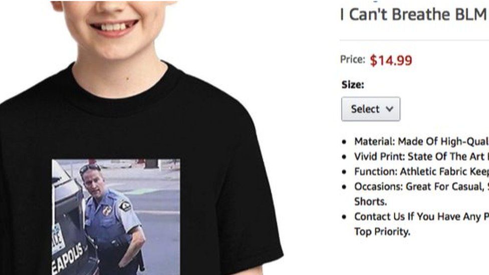 Amazon Removes T Shirt Showing George Floyd Death c News