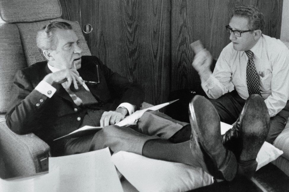 Henry Kissinger and Richard Nixon