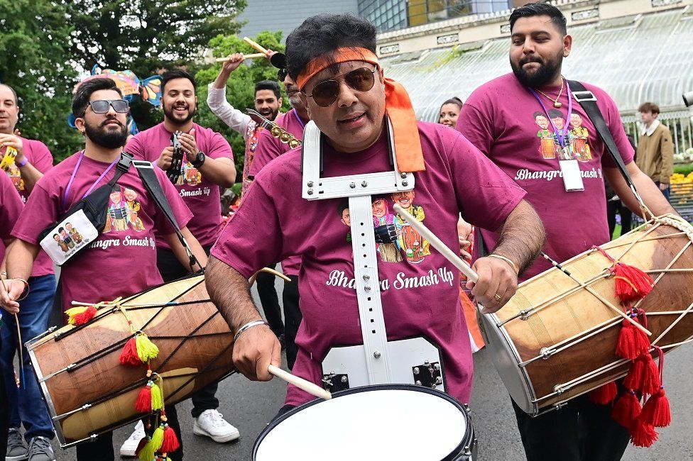 Drummers at Mela festival