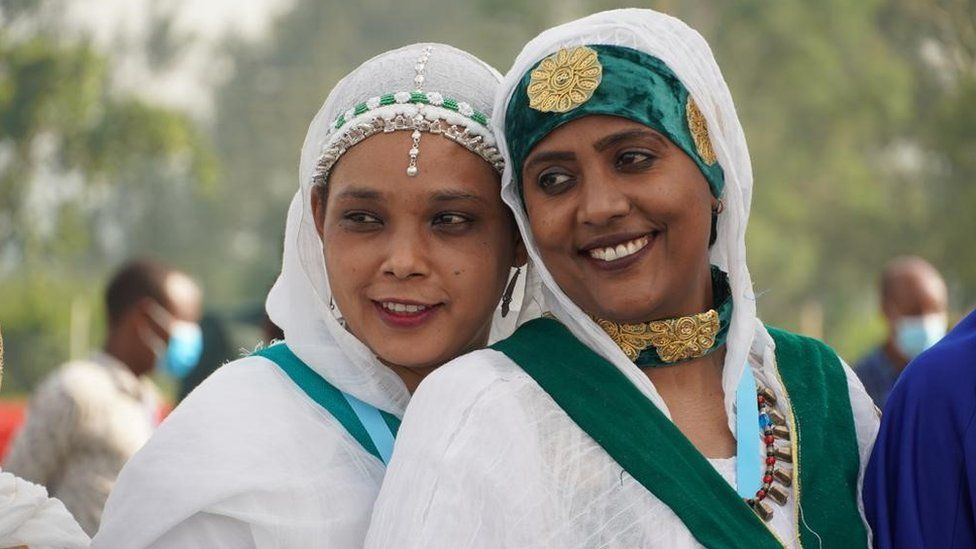 Prosperity Party supporters at a rally