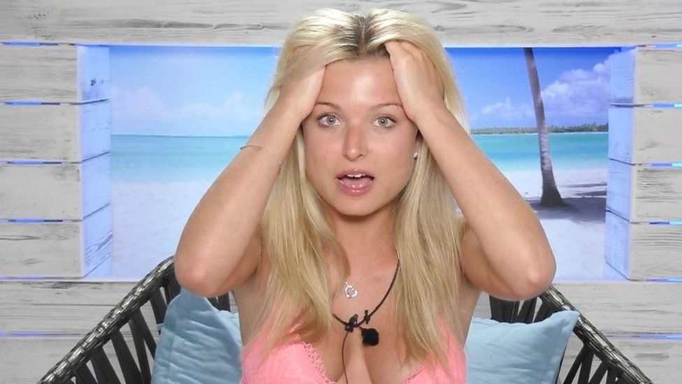 Zara Holland in the Love Island villa