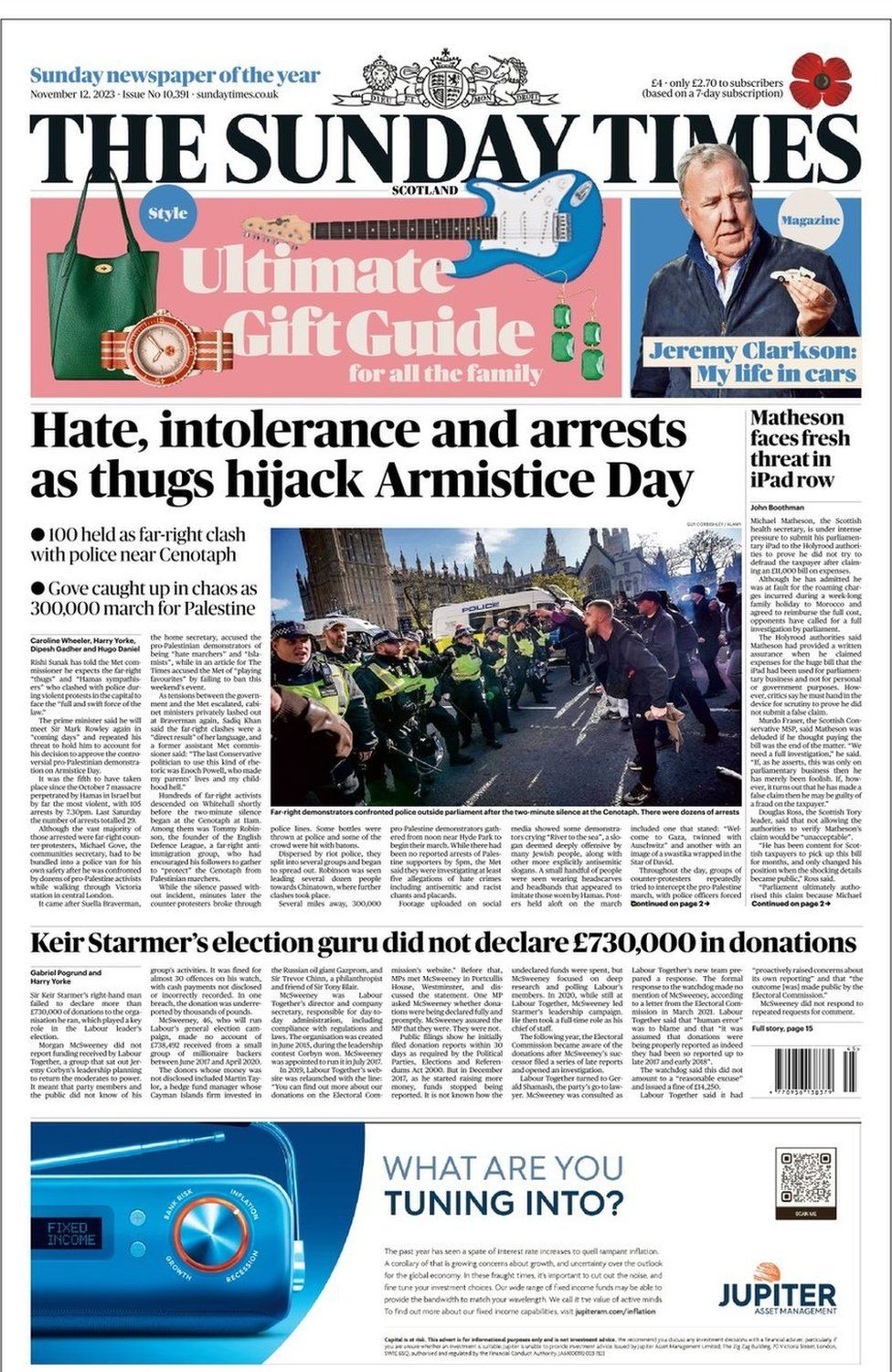 Scotland's Papers: Riots In London And Health Board Investigated - Bbc News