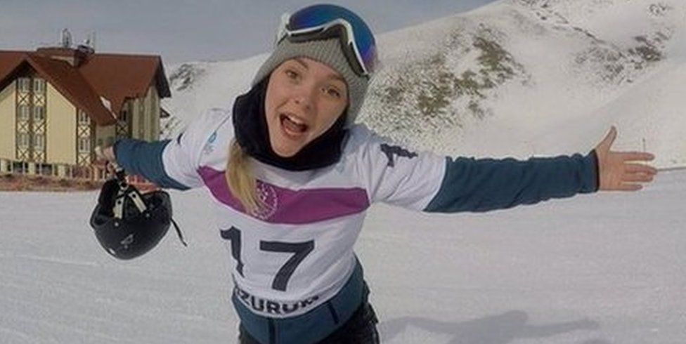 Ellie Soutter pictured during the Youth Olympic Winter