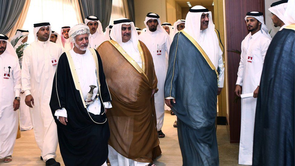 GCC delegates in Doha (Aug 2015)