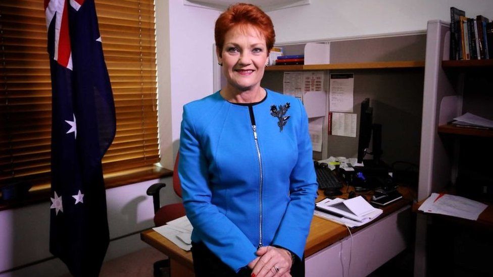 One Nation founder Pauline Hanson says Australia is in danger of being "swamped by Muslims"