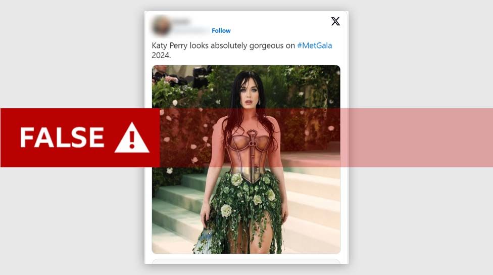Met Gala: Katy Perry says mum conned by fake AI pic - BBC News