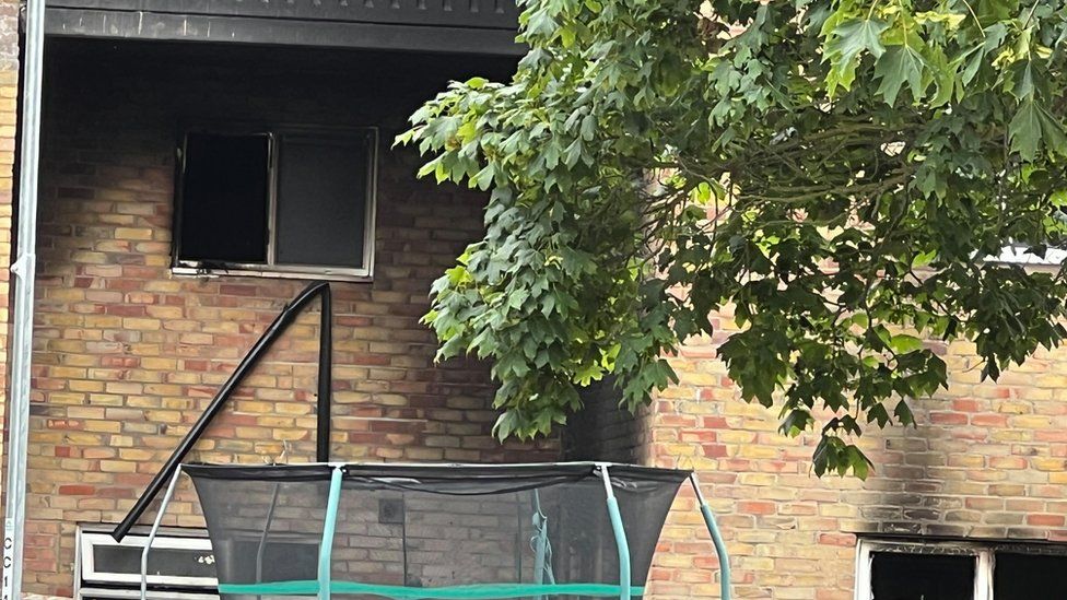 A fire at a flat in King's Hedges, Cambridge