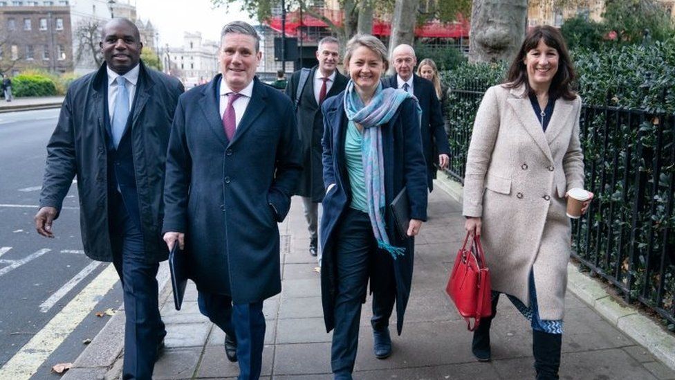 David Lammy, Sir Keir Starmer, Yvette Cooper and Rachel Reeves