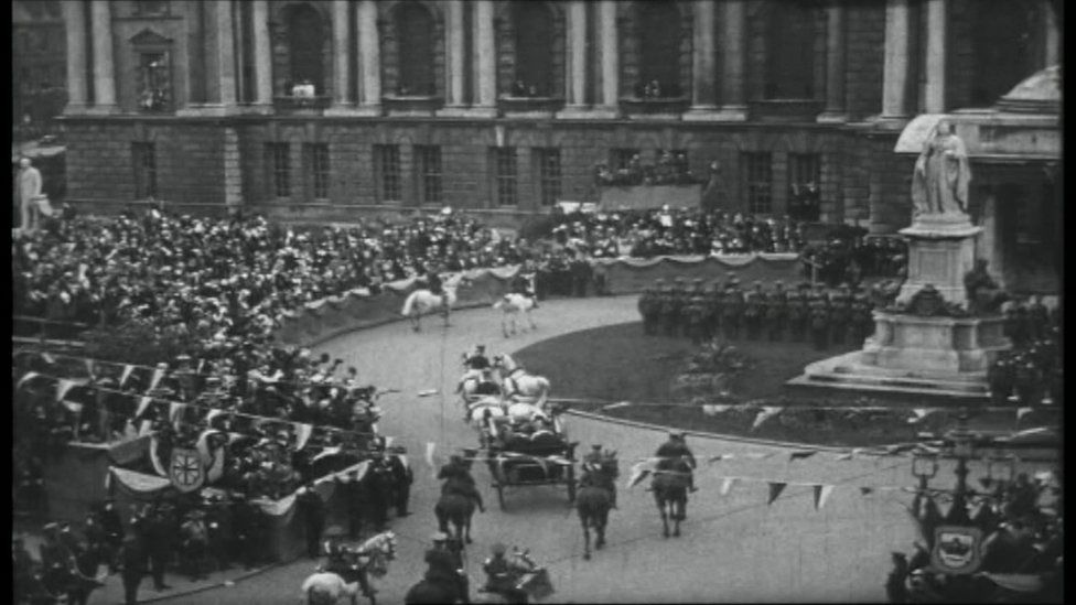 Historic image of opening of parliament
