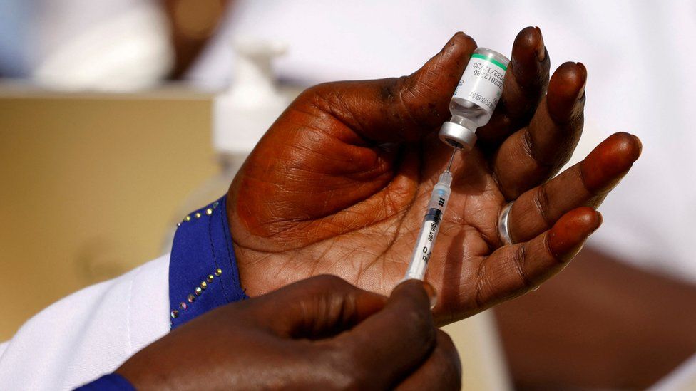 Health worker prepares a dose of the coronavirus disease (Covid-19) vaccine