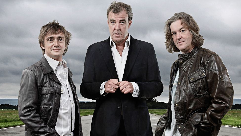 Richard Hammond, Jeremy Clarkson and James May on Top Gear