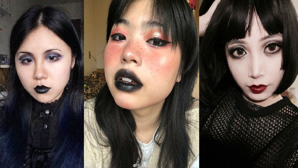 Chinese Goths Post Selfies In Protest After Subway Incident Bbc News 