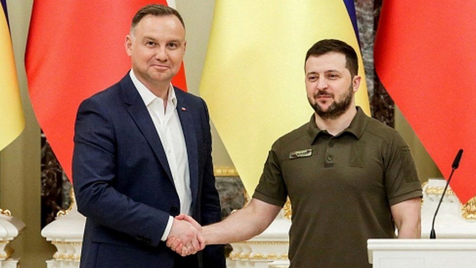 Andrzej Duda and Volodymyr Zelensky