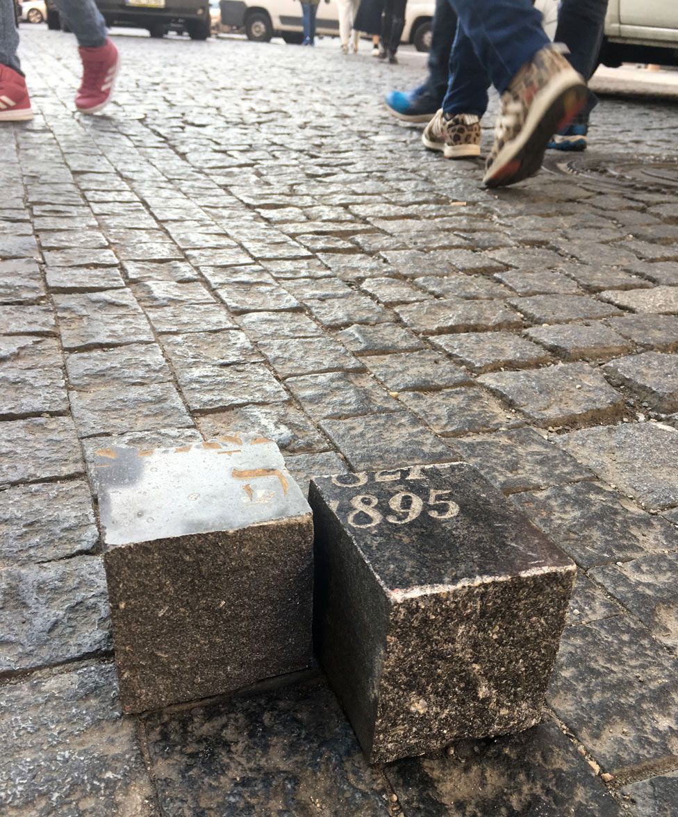 Prague cobblestones