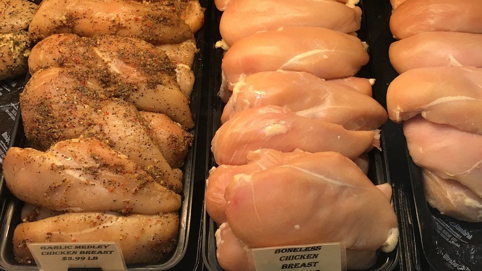 Chicken breasts for sale in the US