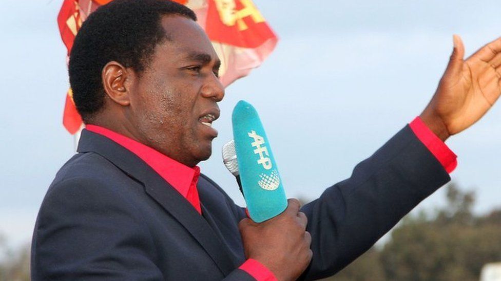 Zambian opposition leader Hakainde Hichilema