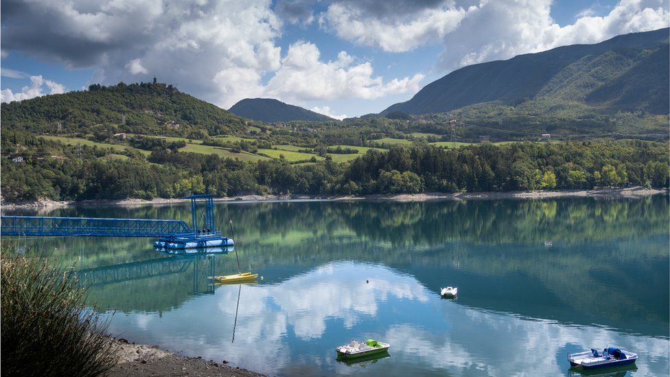 A view of Lake Suviana