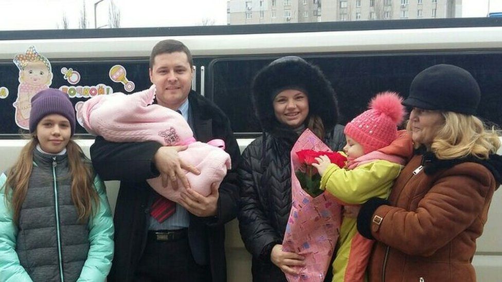 Oleh Pylypenko and his family