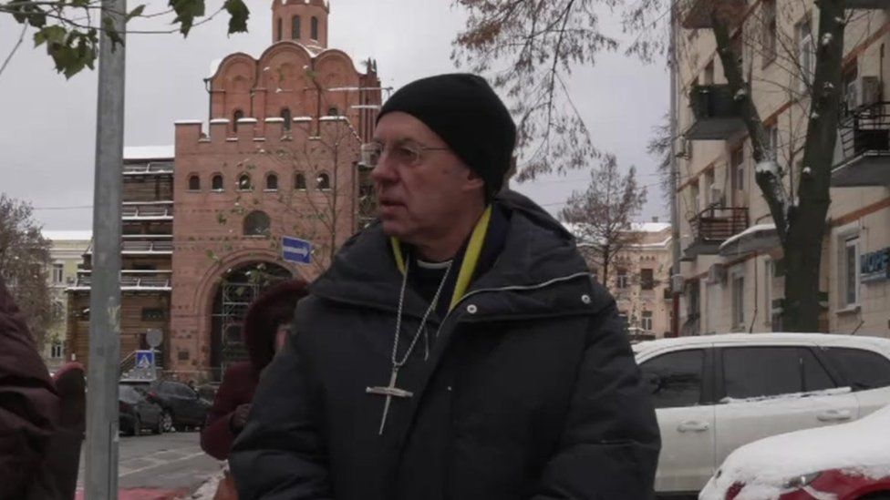 The Archbishop of Canterbury is in Kyiv as it faces a harsh winter after air strikes left millions without electricity, heating or water