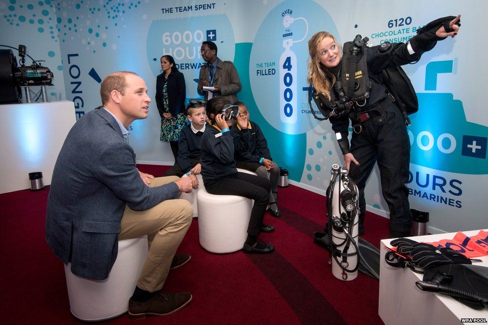 Prince William and BBC producer Katie Hall