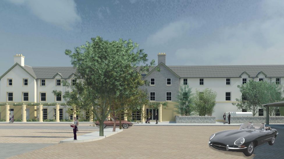 Artist's impression of development at Tomatin