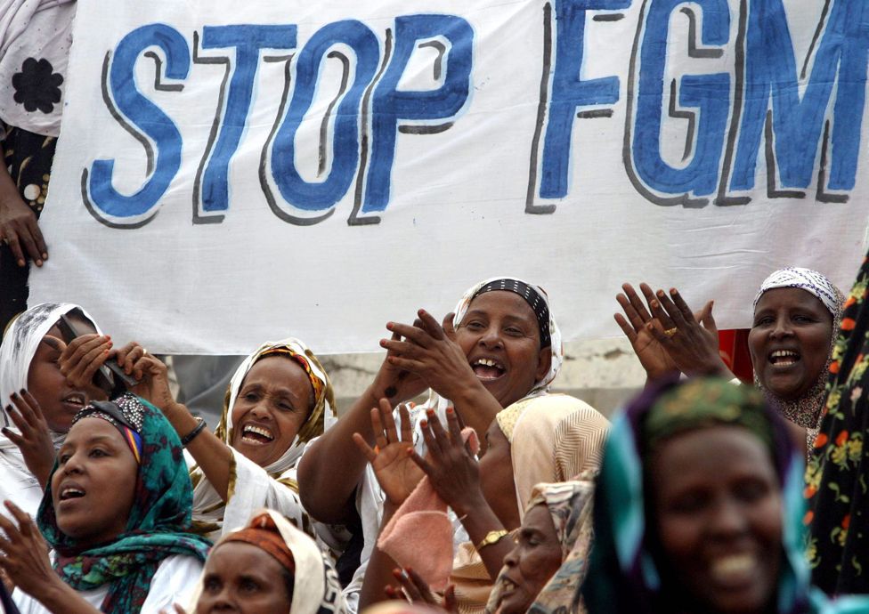 Somali woman protest against FGM