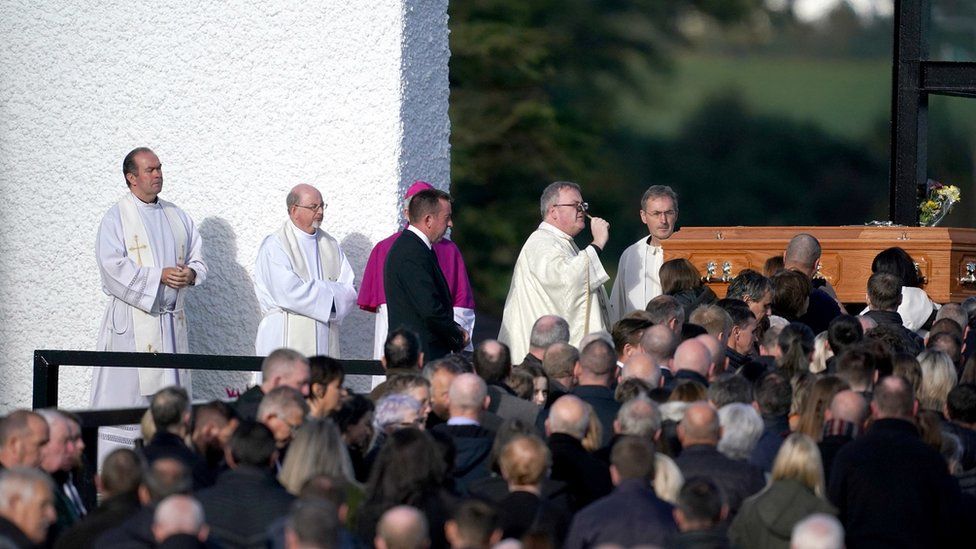 Funeral of Hugh Kelly in Creeslough