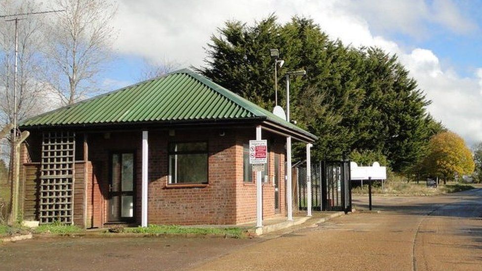 Ex-guardroom at the entrance to Tattersett business park