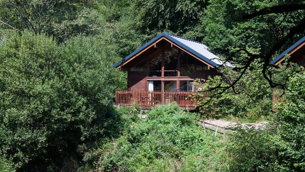 A cabin at Forest Holidays' site in Deerpark, Cornwall