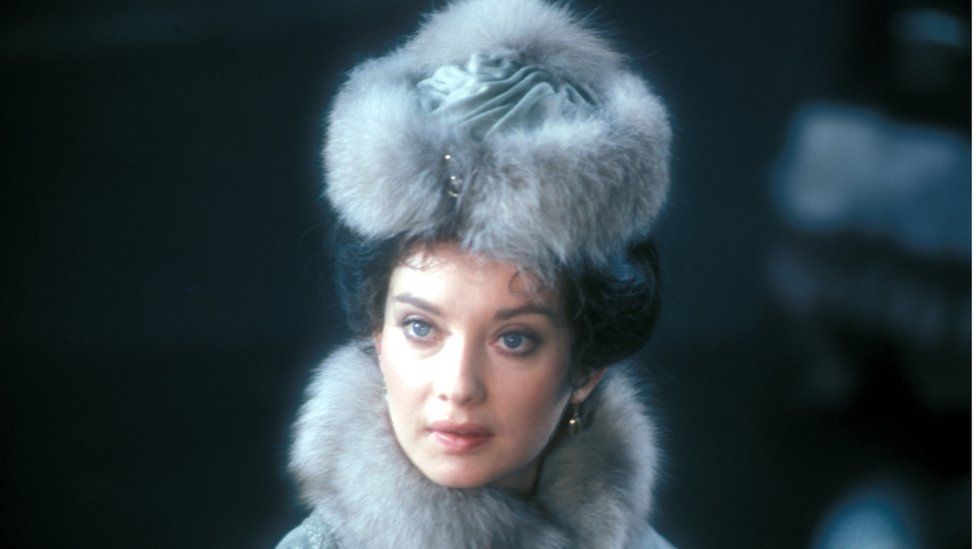 Pagett in character as Anna Karenina
