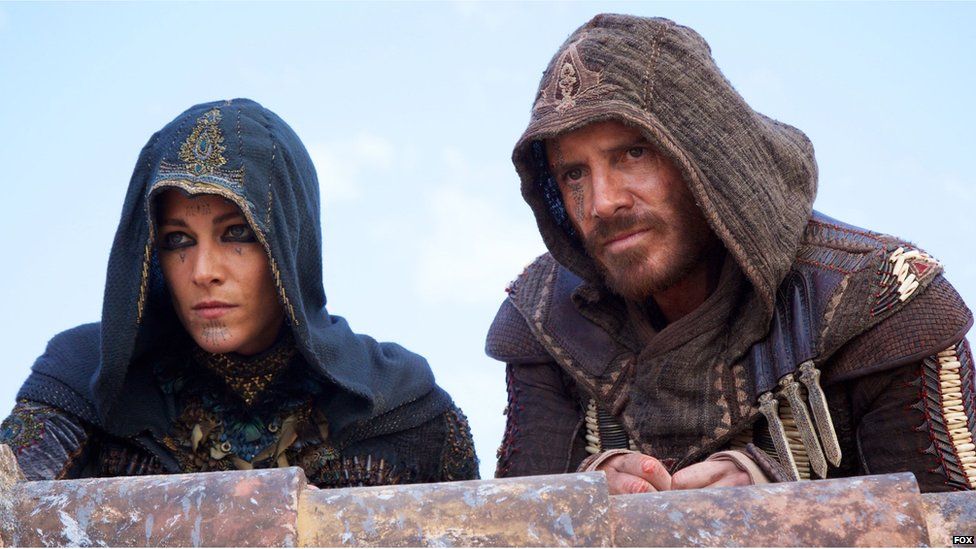 Michael Fassbender in action in Assassin's Creed