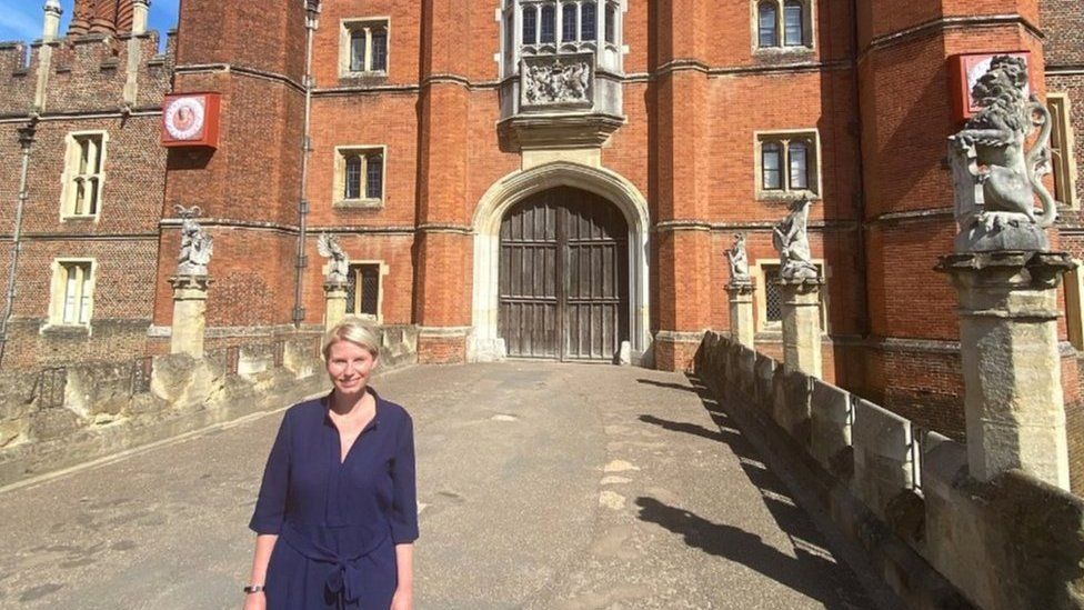 Lucy Hutchings at Hampton Court Palace