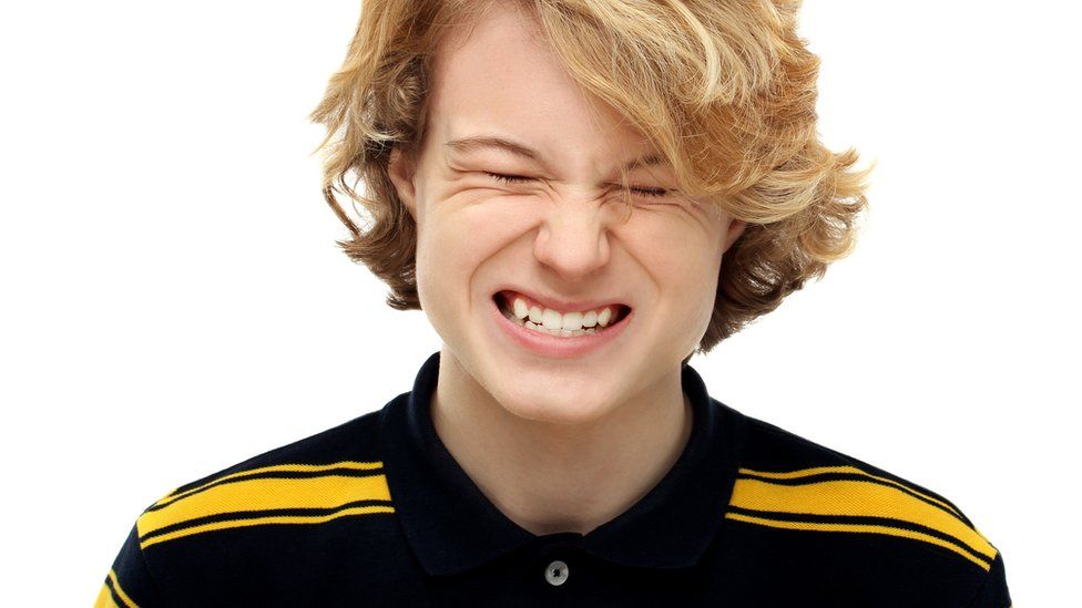 Teeth-grinding in a teenage boy