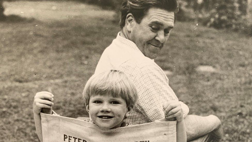 Peter Butterworth and his son, Tyler.
