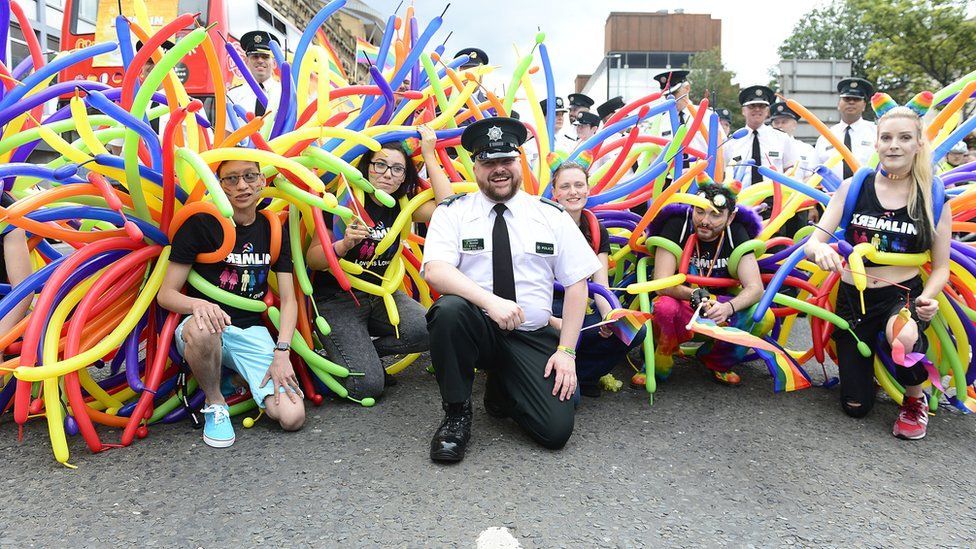 Police officer at Pride 2018