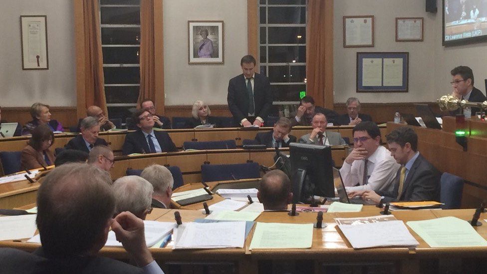 The council meeting in Havering on Wednesday night