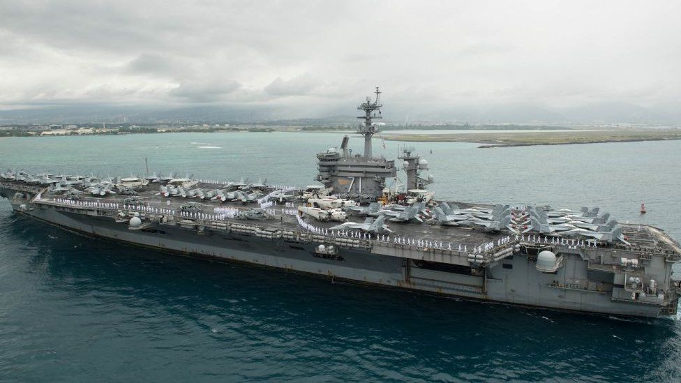 USS Theodore Roosevelt in Hawaii, April 2018