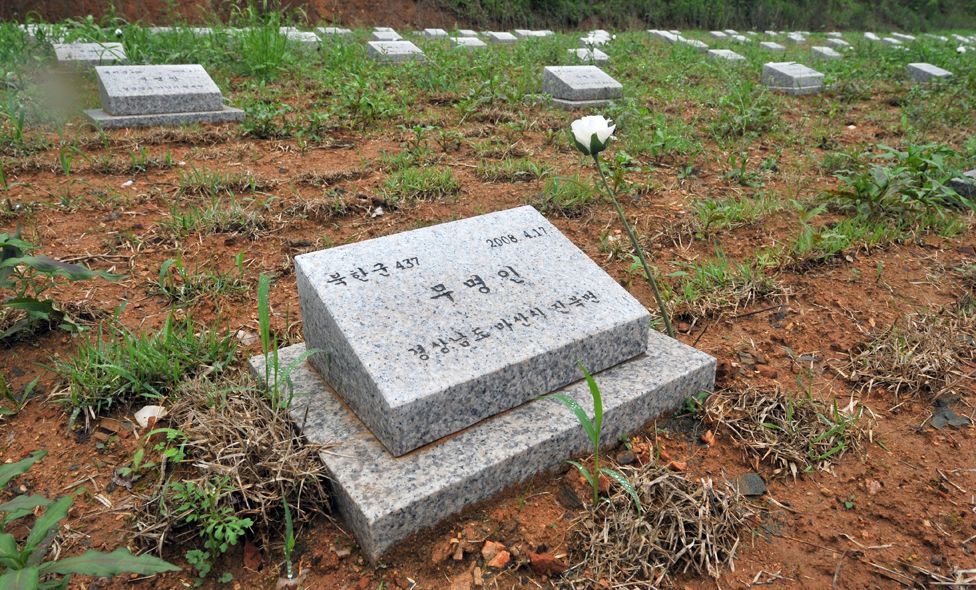 Graves in Paju cemetery in 2013