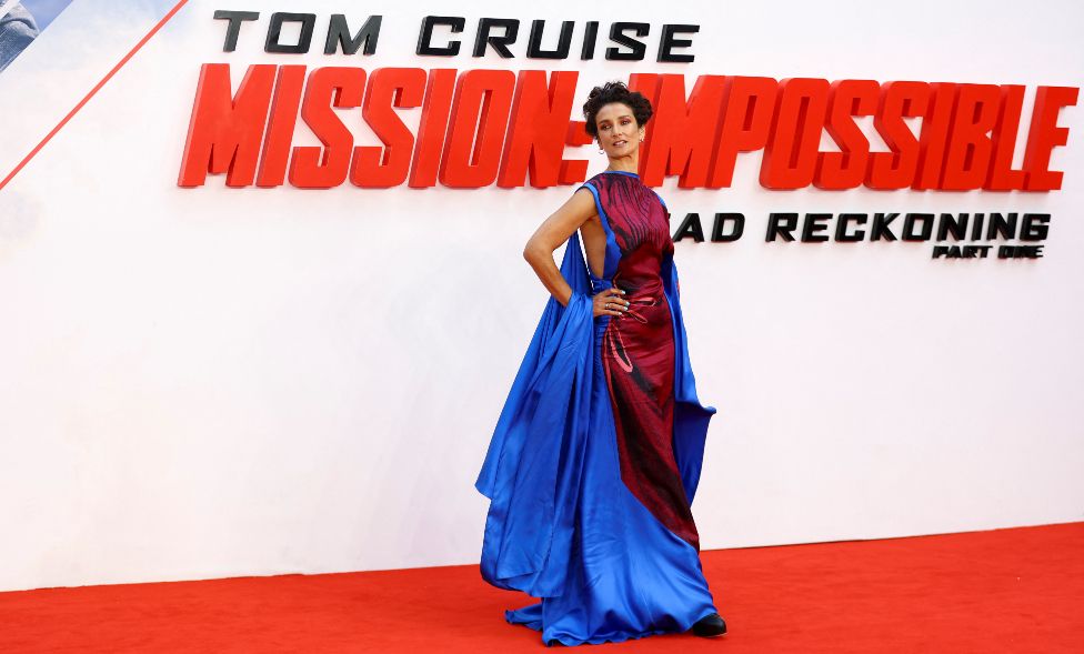 Indira Varma attends the U.K. Premiere of 'Mission: Impossible - Dead Reckoning Part One' at the Odeon Luxe, London, Britain, June 22, 2023