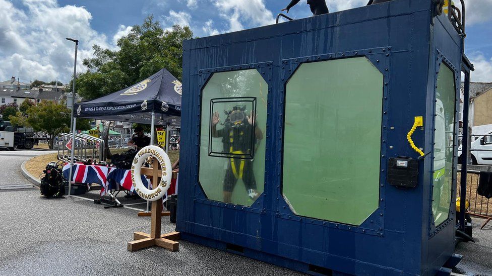 The Royal Navy bomb disposal and diving unit exhibition