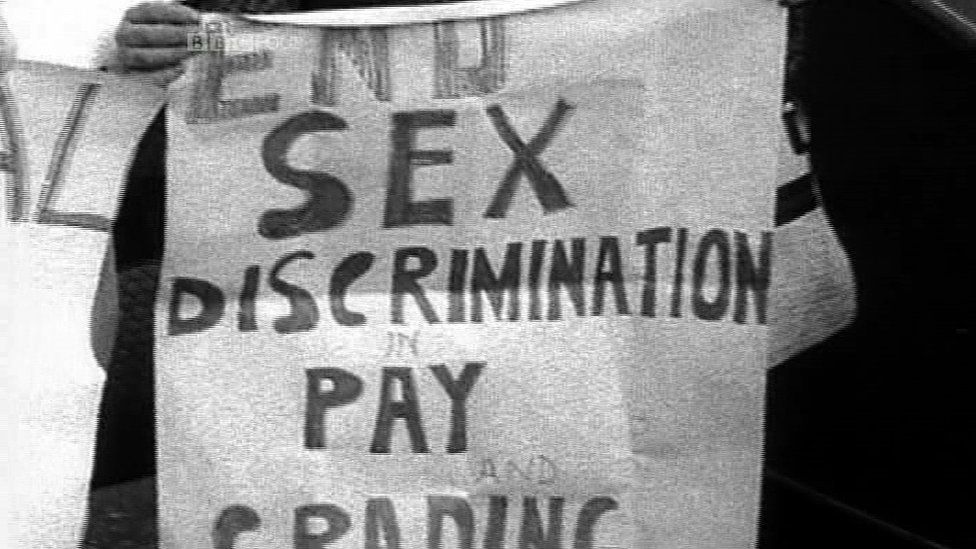 Sex discrimination banner 1968