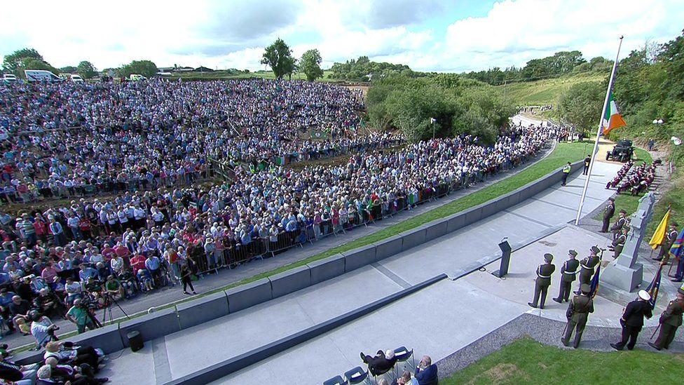 People gathered at commemoration event