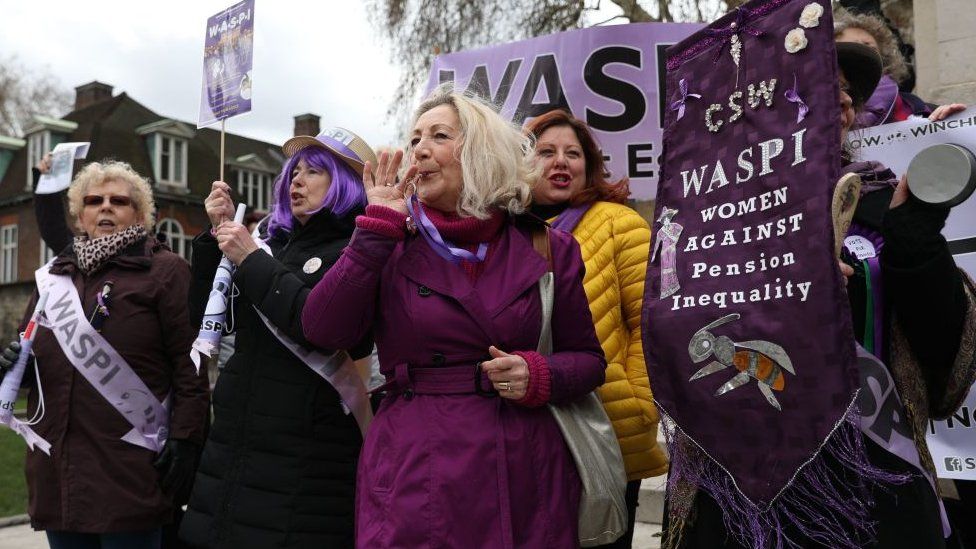 A Waspi protest in 2019