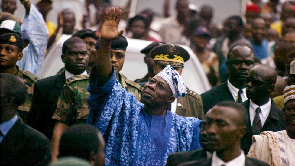 Olusegun Obasanjo, président du Nigéria 1976 à 1979 puis de 1999 à 2007