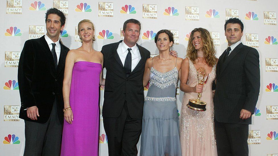 Cast members of "Friends" winner for Best Comedy Series at the 54th Annual Emmy Awards