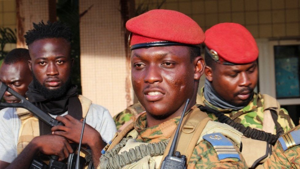 Лидер переворота в Буркина-Фасо капитан Ибрагим Траоре
