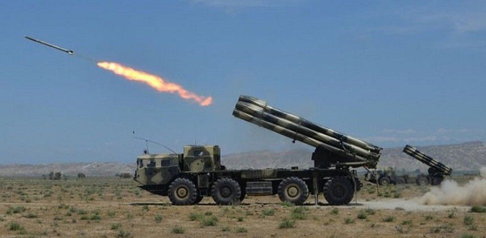 Azerbaijan artillery, file pic 29 May 2017