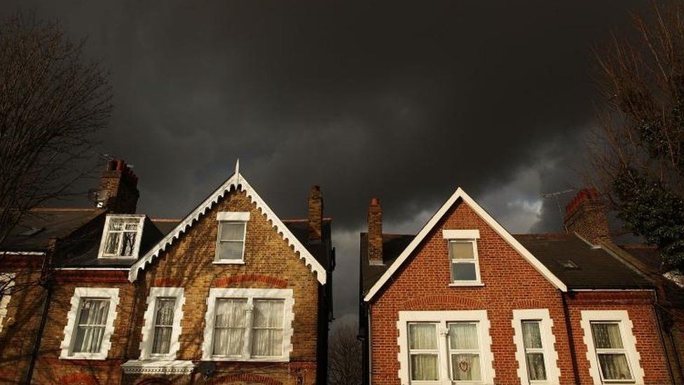 Clouds over property