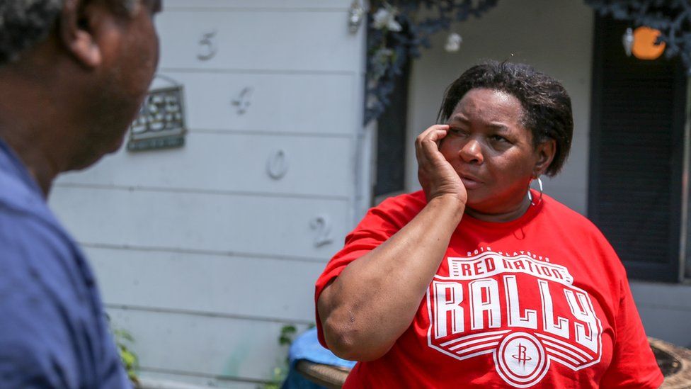 "It's much worse than I thought," said Mary Woodard when she saw her house for the first time